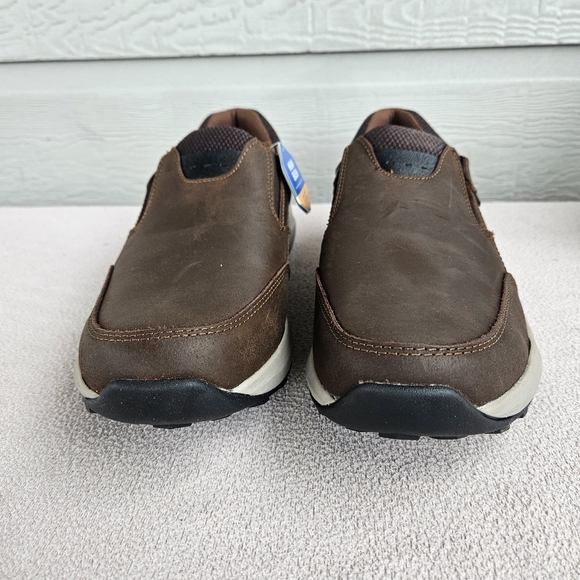 Nunn Bush Excursion Slip-On Brown Leather Sneaker Loafer Bloom Men SZ 11.5 M